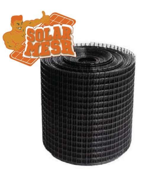 Solar mesh for solar panel protection